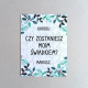 Produkt personalizowany - Czy zostaniesz moim świadkiem? - magnetyczne puzzle z nadrukiem