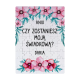 Produkt personalizowany - Czy zostaniesz moją świadkową? - magnetyczne puzzle z nadrukiem