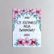 Produkt personalizowany - Czy zostaniesz moją świadkową? - magnetyczne puzzle z nadrukiem