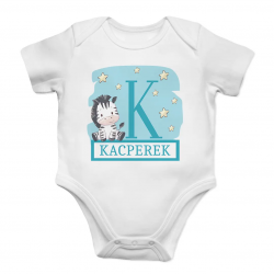 Produkt personalizowany Zebra (chłopiec) - body dziecięce z nadrukiem