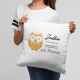 Mądra po mamie + imię - produkt personalizowany - poduszka z nadrukiem