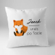Urwis po tacie + imię - produkt personalizowany - poduszka z nadrukiem