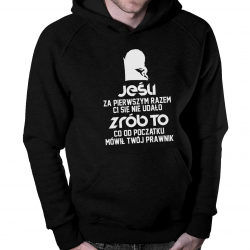 WYPRZEDAŻ To co mówił twój prawnik - męska bluza z nadrukiem