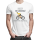 Nigdy nie lekceważ rowerzysty - męska koszulka z nadrukiem