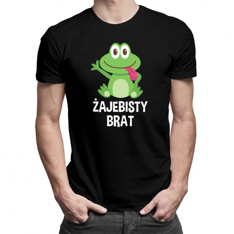 Żajebisty Brat - męska koszulka z nadrukiem