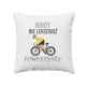 Nigdy nie lekceważ rowerzysty - poduszka z nadrukiem