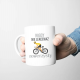 Nigdy nie lekceważ rowerzysty - kubek z nadrukiem