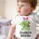 Żajebista Siostra - body dziecięce z nadrukiem