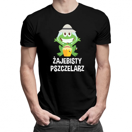 Żajebisty pszczelarz - męska koszulka z nadrukiem