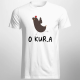 O kur.a - męska koszulka z nadrukiem