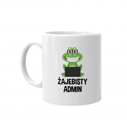 Żajebisty admin - kubek z nadrukiem