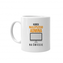 Kubek najlepszego admina na świecie - kubek z nadrukiem