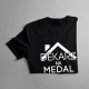 Dekarz na medal - męska koszulka z nadrukiem