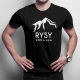 Rysy - męska koszulka z nadrukiem