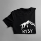 Rysy - damska koszulka z nadrukiem