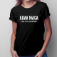 Krav maga - damska koszulka z nadrukiem