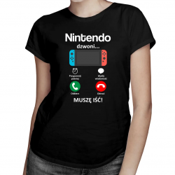 Nintendo dzwoni, muszę iść - damska z nadrukiem