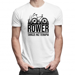 Rower, tańsze niż terapia - męska z nadrukiem