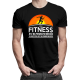 Jeśli jest na pierwszym miejscu - Fitness - męska z nadrukiem