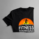 Jeśli jest na pierwszym miejscu - Fitness - męska z nadrukiem