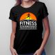 Jeśli jest na pierwszym miejscu - Fitness - damska z nadrukiem
