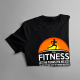 Jeśli jest na pierwszym miejscu - Fitness - damska z nadrukiem
