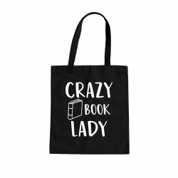 Crazy book lady - torba z nadrukiem