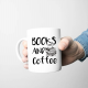 Books and coffee - kubek z nadrukiem