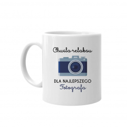 Chwila relaksu dla najlepszego fotografa - kubek na prezent dla fotografa