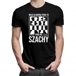 Moja ulubiona pora to: pora na szachy - męska koszulka na prezent dla szachisty