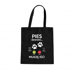 Pies dzwoni, muszę iść - torba na prezent