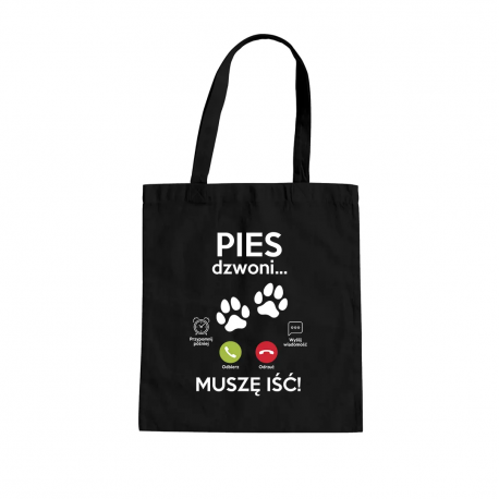 Pies dzwoni, muszę iść - torba na prezent