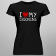 I love my chickens - damska koszulka na prezent dla hodowcy kur