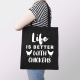 Life is better with chickens - torba na prezent dla hodowcy kur