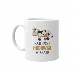 Najlepszy hodowca w kraju (krowy) - kubek na prezent dla hodowcy krów