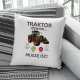 Traktor dzwoni, muszę iść - poduszka na prezent dla rolnika