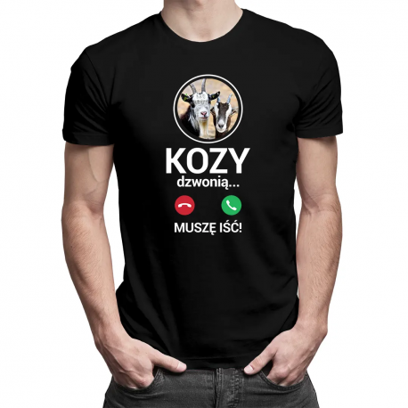 Kozy dzwonią, muszę iść - męska koszulka na prezent