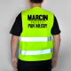 Produkt personalizowany - (imię) Przyszły pan młody - kamizelka odblaskowa na prezent