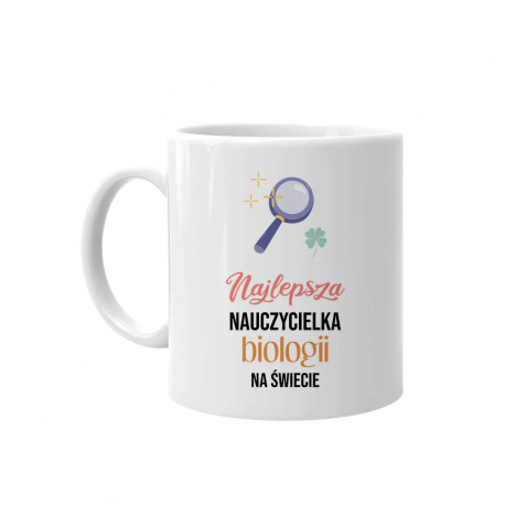 Najlepsza nauczycielka fizyki na świecie - kubek na prezent dla nauczycielki
