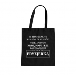 Ciężko pracuję by mój pies miał godne życie - torba na prezent dla miłośnika psów