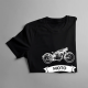 Motoholik - damska koszulka na prezent dla motocyklistki