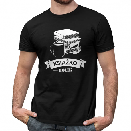 Książkoholik - męska koszulka na prezent
