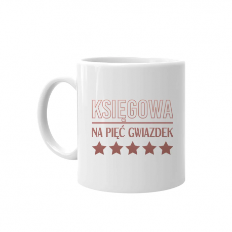 Księgowa na 5 gwiazdek - kubek na prezent