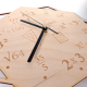 Zegar dla nauczyciela matematyki - drewniany zegar ścienny z grawerem