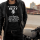 Nie znoszę być sexy, ale jestem motocyklistą - męska koszulka z nadrukiem