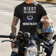 Nigdy nie lekceważ motocyklisty - męska koszulka z nadrukiem