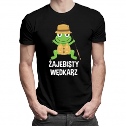 Żajebisty wędkarz - męska koszulka na prezent dla wędkarza