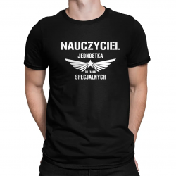 Nauczyciel jednostka do zadań specjalnych - męska koszulka na prezent dla nauczyciela