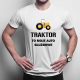 Traktor to moje auto służbowe - męska koszulka na prezent dla rolnika
