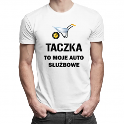 Taczka to moje auto służbowe - męska koszulka na prezent dla budowlańca